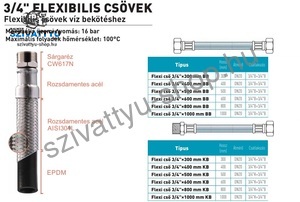 Fixaflex Inox 3/4 coll KB 400 mm