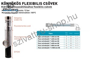 Fixaflex Inox 1 coll KB könyökös 300 mm