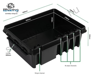 Dribox 330 fekete kültéri kötődoboz